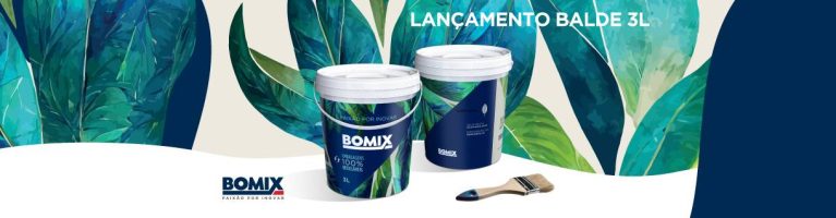 Bomix lança novo balde plástico de 3 litros para tintas
