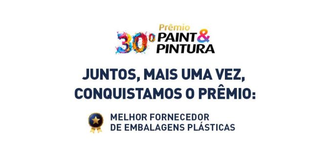 BOMIX CONQUISTA 30º PRÊMIO PAINT & PINTURA