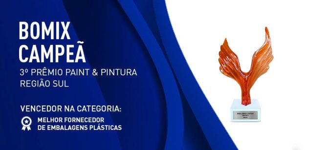 BOMIX CONQUISTA O 3º PRÊMIO PAINT & PINTURA REGIÃO SUL