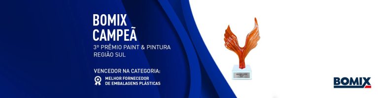 BOMIX CONQUISTA O 3º PRÊMIO PAINT & PINTURA REGIÃO SUL